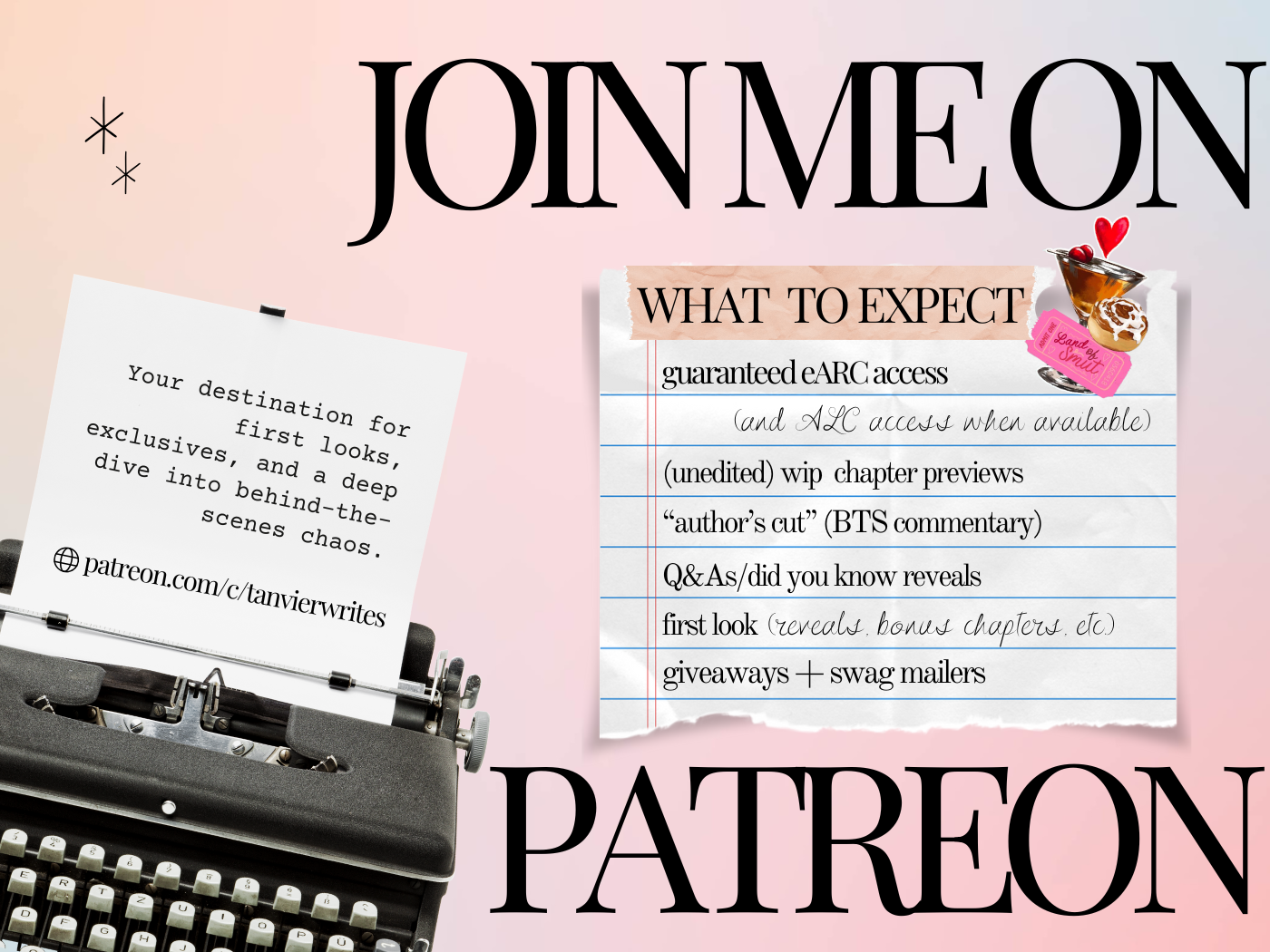 Join romance author Tanvier Peart on Patreon