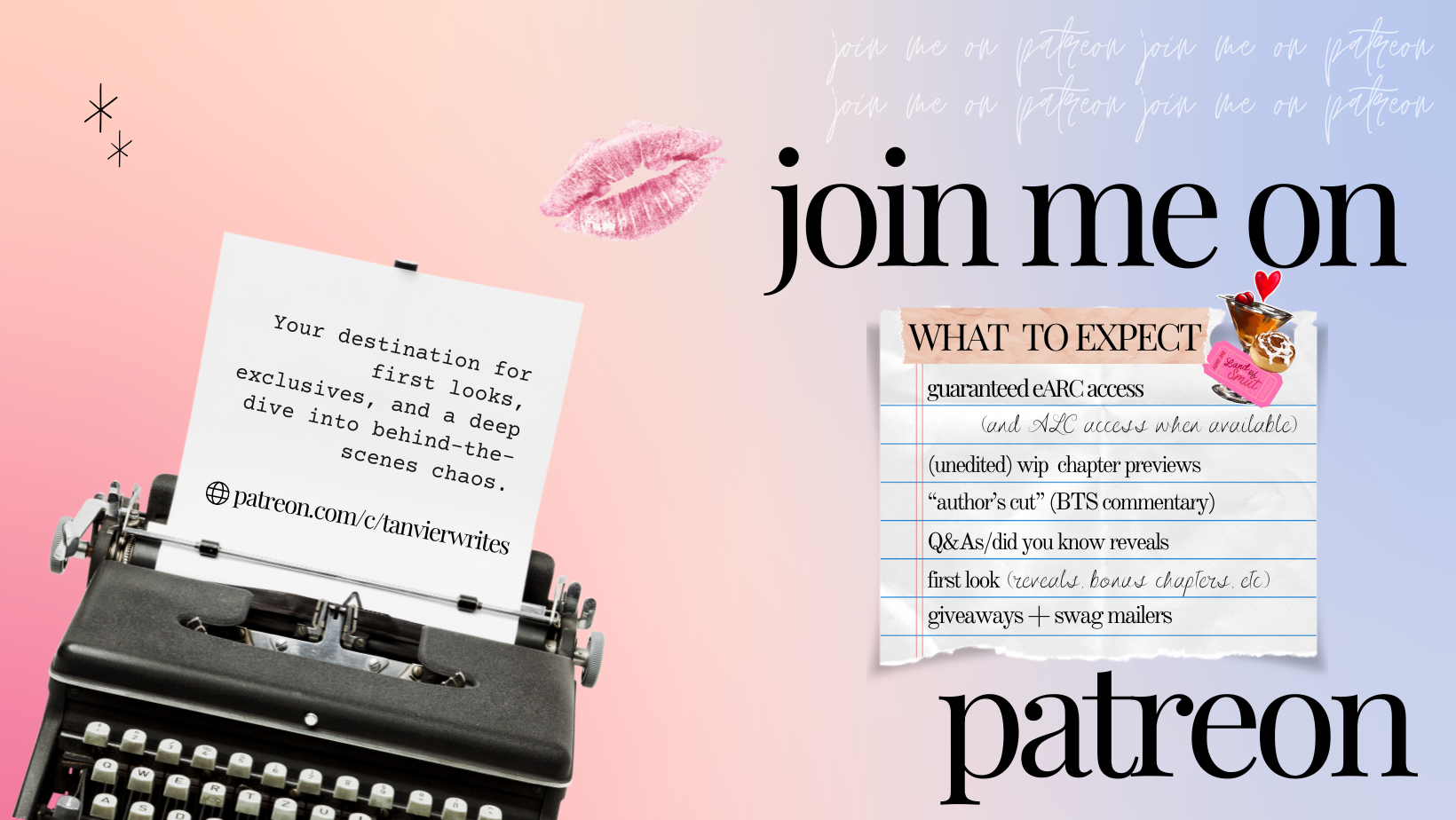 Join romance author Tanvier Peart on Patreon
