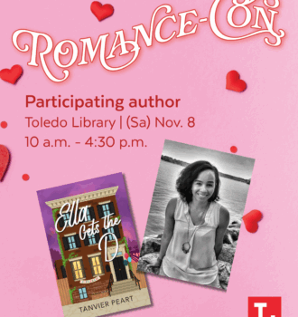 Romance author Tanvier Peart at the 2025 Toledo Romance-Con
