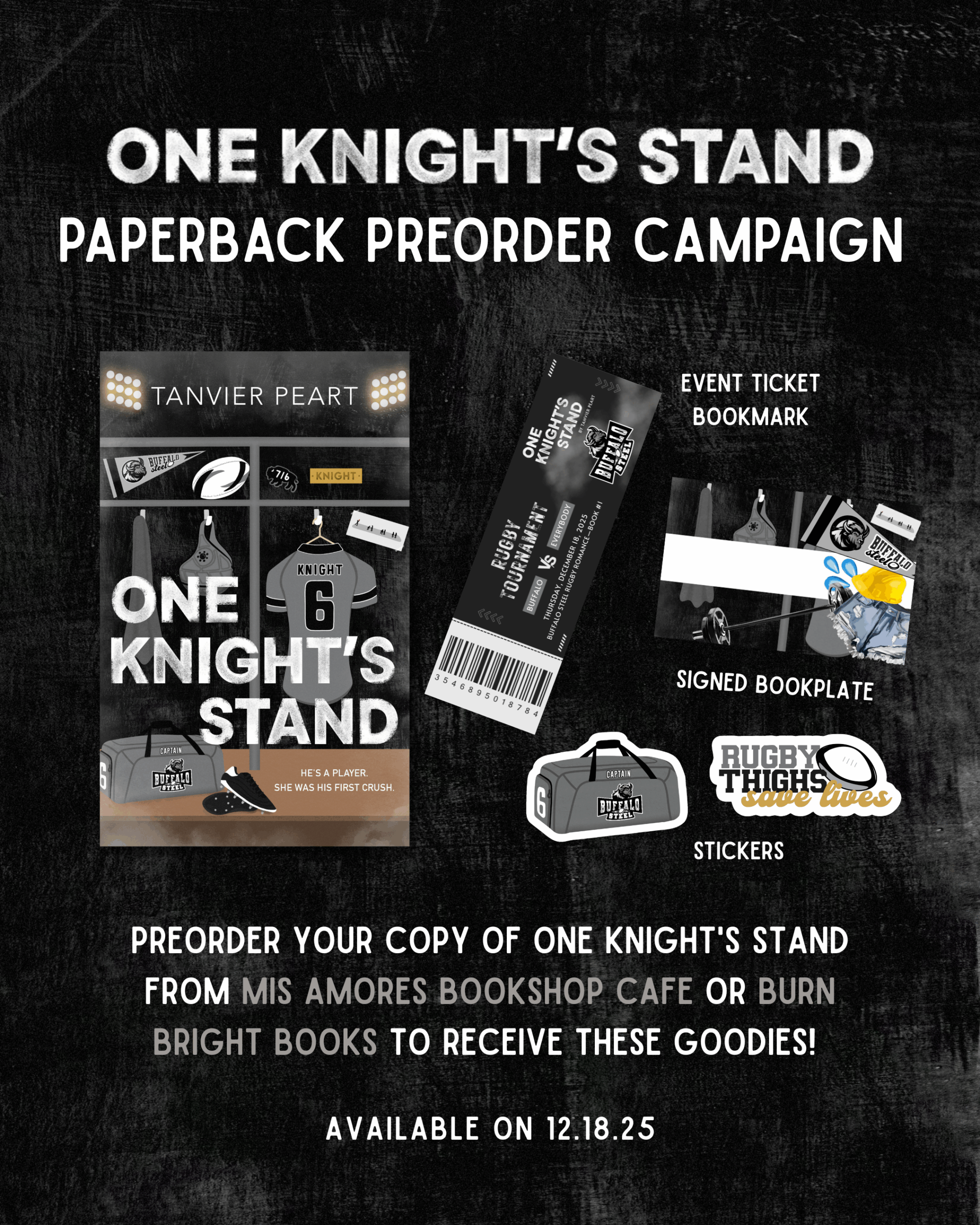 One Knight's Stand paperback preorder campaign