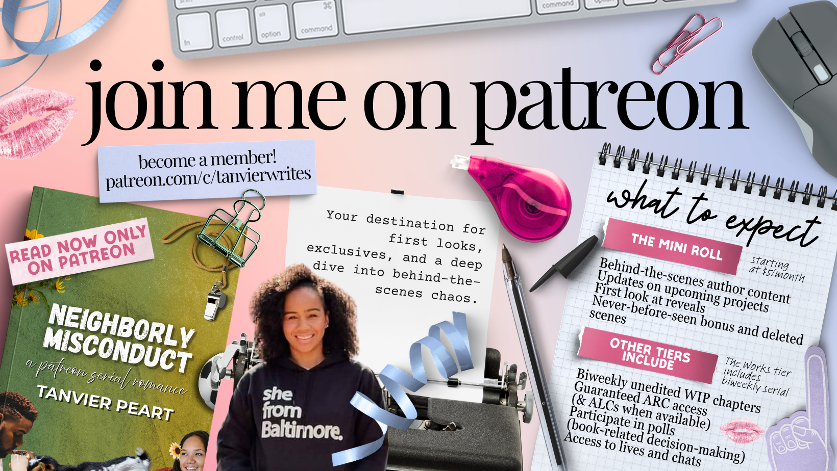 Tanvier Peart Black romance author Patreon