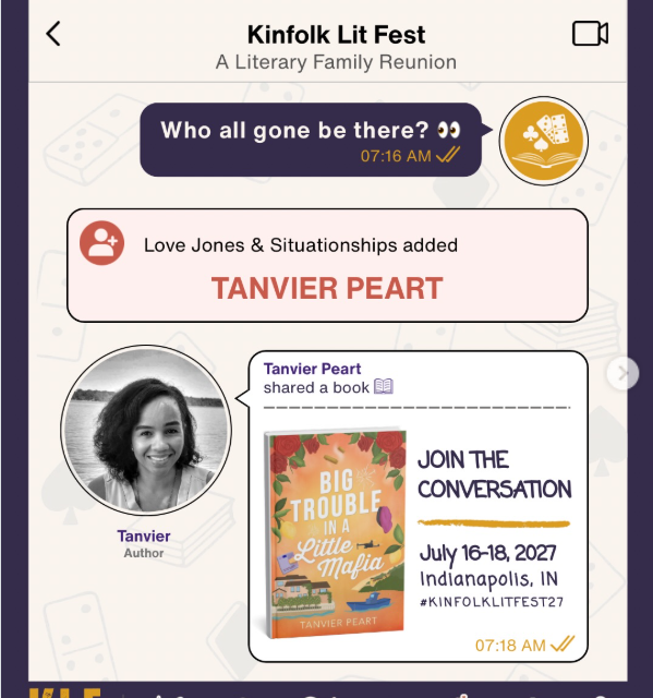 Tanvier Peart Kinfolk Lit 2027